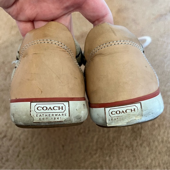 COACH Women’s Signature Barrett Lace Up Sneakers - Picture 5 of 8